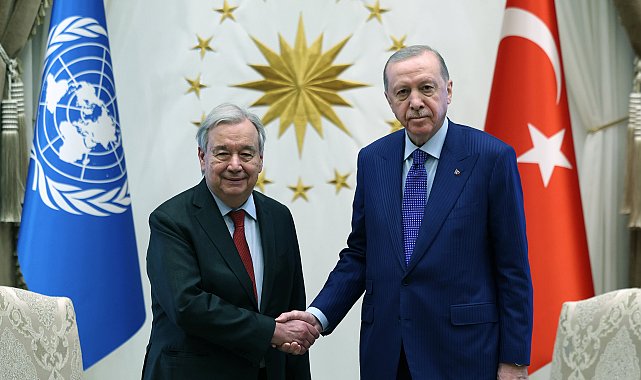 Cumhurbaşkanı Erdoğan, BM Genel Sekreteri Guterres'i kabul etti