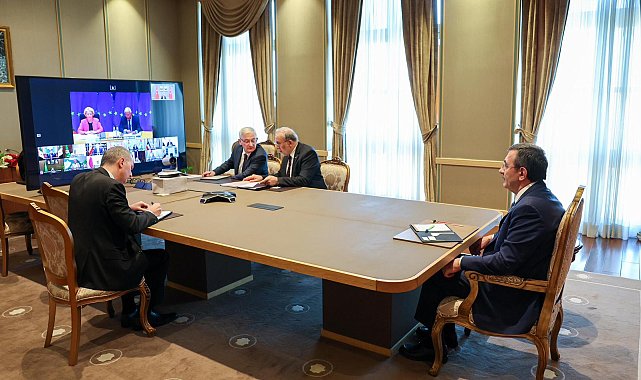 Cumhurbaşkanı Yardımcısı Yılmaz, Çevrimiçi Liderler Toplantısı'na katıldı