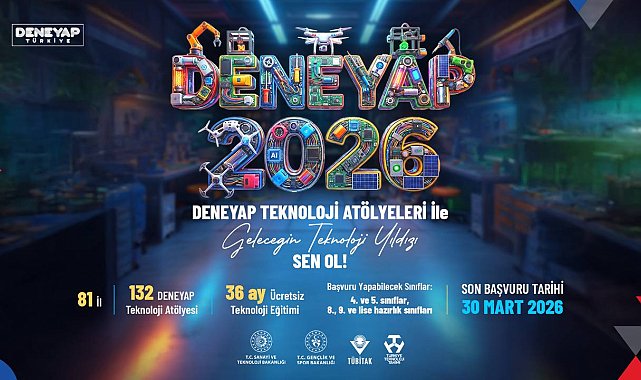 DENEYAP teknoloji atölyeleri, 'Geleceğin Teknoloji Yıldızları'nı arıyor