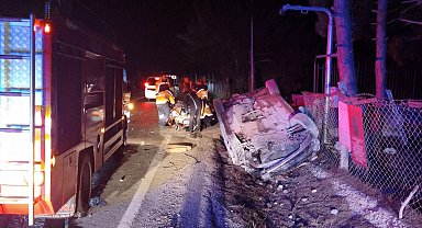 Edirne'de otomobil takla attı: 5 yaralı