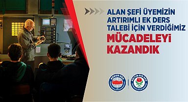 Eğitim-Bir-Sen: Alan şefi öğretmenin artırımlı ek ders taleplerinde mahkeme lehine sonuçlandı