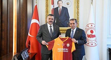 Galatasaray Başkanı Dursun Özbek'ten İçişleri Bakanı Mustafa Çiftçi'ye ziyaret
