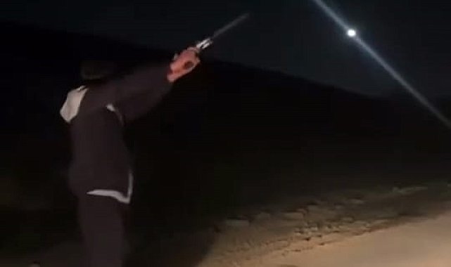 Havaya ateş açtığı görüntüleri sanal medyada paylaşılan şüpheli gözaltında