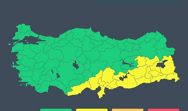 İçişleri Bakanlığı'ndan 'sağanak' ve 'fırtına' uyarısı