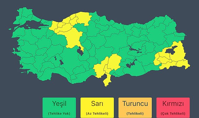 İçişleri Bakanlığından 18 il için kar ve sağanak uyarısı