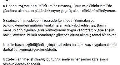 İletişim Başkanı Duran: Emine Kavasoğlu'nun ve ekibinin İsrail'de gözaltına alınmasını kınıyorum
