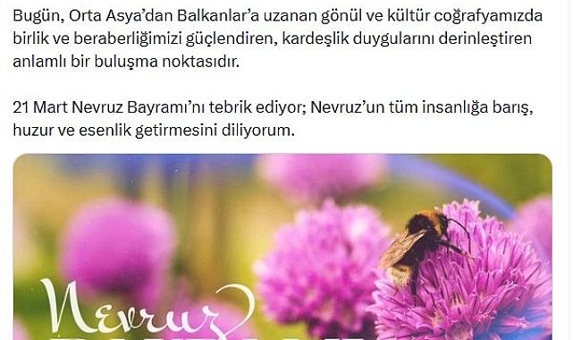 İletişim Başkanı Duran'dan 'Nevruz Bayramı' mesajı