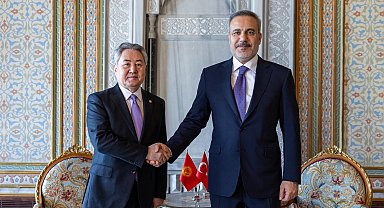 İstanbul- Bakan Fidan, Kırgızistan Dışişleri Bakanı Ceenbek Kulubayev ile bir araya geldi