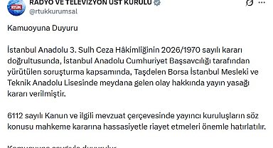 İstanbul'da öğrencinin öğretmeni öldürdüğü olaya ilişkin yayın yasağı
