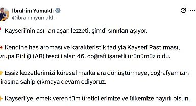 Kayseri pastırmasına AB'den coğrafi işaret tescili