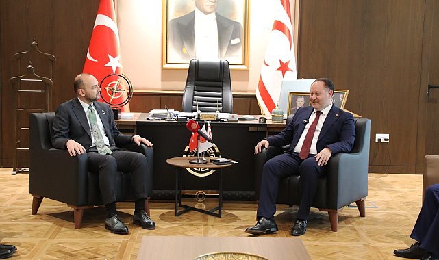 KKTC Cumhuriyet Meclisi Başkanı Öztürkler, MÜSİAD heyetini kabul etti
