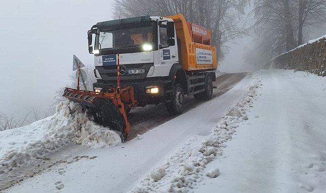 Kocaeli'nin yüksek kesimleri beyaza büründü
