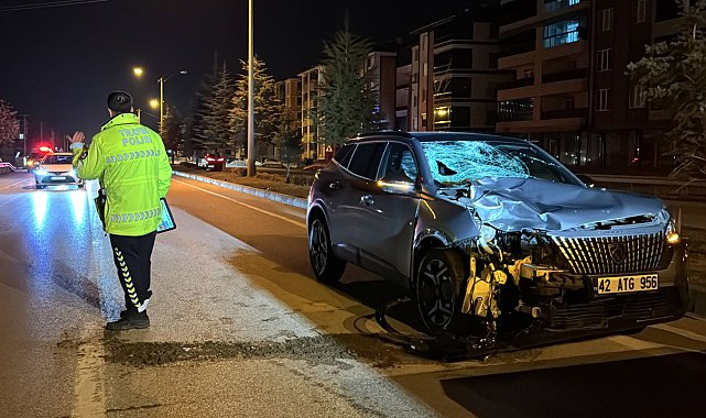 Konya'da otomobilin çarptığı kadın hayatını kaybetti