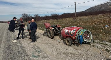 Malatya'da traktör devrildi: 2 yaralı