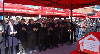 Mardin'de kalp krizi sonucu hayatını kaybeden polis memuru Samsun'da toprağa verildi