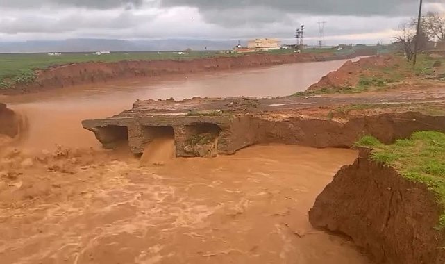 Mardin'de sağanak nedeniyle köprü yıkıldı, 'dünyanın en uzun adamı' yolda kaldı
