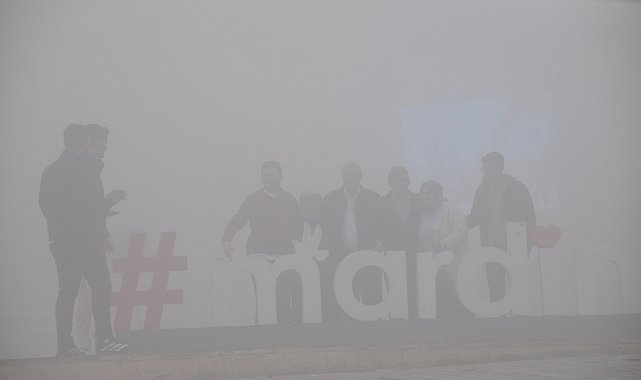 Mardin'de yoğun sis; görüş mesafesi 15 metreye düştü