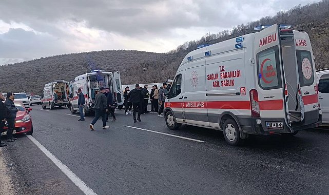 Mardin'de yolcu midibüsü devrildi: 13 yaralı