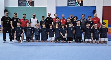 Milli sporcular 'Budapeşte Cimnastik Cup' yarışması hazırlıklarını Malatya'da sürdürüyor