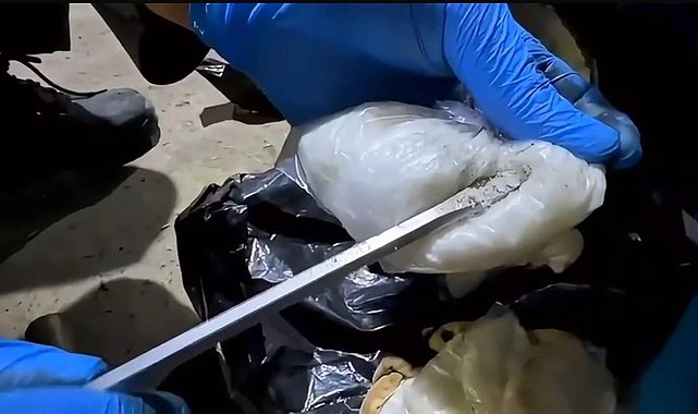 Mutfak tüpüne zulalanmış 8 kilo 300 gram metamfetamin ele geçirildi
