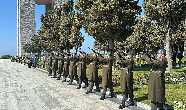 Şehitler Abidesi'ndeki 18 Mart törenlerinin genel provası yapıldı