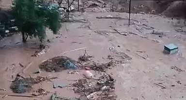 Şırnak'ta sağanak; dereler taştı, evleri su bastı