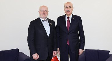 TBMM Başkanı Kurtulmuş, Litvanya Meclis Başkanı Olekas ile Zagreb'de görüştü