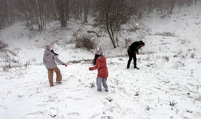 Tekirdağ'da Ganos Dağı'nda kar kalınlığı 10 santimetreye ulaştı