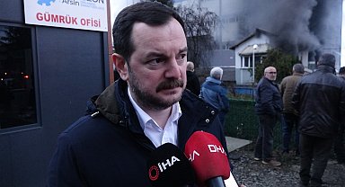 Trabzon'da fındık fabrikasında yangın