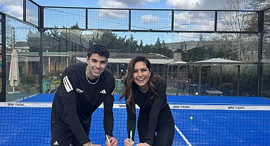 Türkiye'de padel branşındaki ilk sporcu sponsorluk anlaşması imzalandı