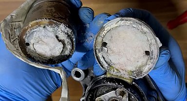 Uyuşturucuyu marş dinamosunun içine gizlemiş