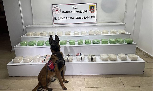 Yüksekova'da 59 kilo 971 gram uyuşturucu ele geçirildi; 3 gözaltı