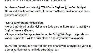 24 ilde DEAŞ terör örgütüne yönelik operasyon: 90 gözaltı