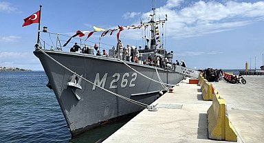 'TCG Enez' gemisi, Tekirdağ'da ziyarete açıldı
