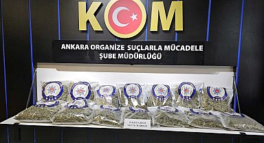 Ankara'da 25 kilo skunk ele geçirildi; 2 gözaltı
