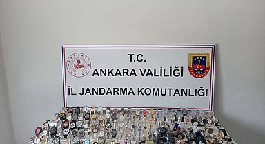 Ankara'da 3,2 milyon liralık kaçak saat ele geçirildi