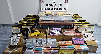 Ankara'da 9,4 milyon lira değerinde kaçak malzeme ele geçirildi