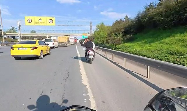 Ataşehir'de motosikletli arkada oturan kadının saçını çekti; dengesini kaybeden kadın ölümden döndü