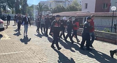 Aydın'da 226 milyon TL işlem hacimli yasa dışı bahis operasyonun 9 şüphelisi adliyede