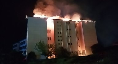 Aydın'da Fen Lisesi pansiyonunda yangın: 46 öğrenci tahliye edildi