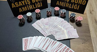 Aydın'da kumar oynayan 16 kişiye 185 bin 664 lira ceza