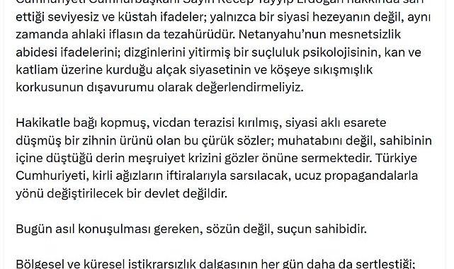 Bahçeli: Hiç kimse Türkiye'yi hedef alarak kendi suçlarını perdeleyemez