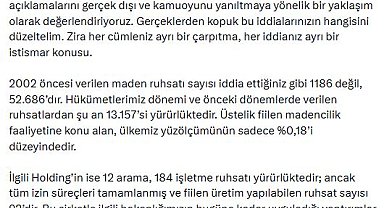 Bakan Bayraktar: Özgür Özel'in talihsiz açıklamaları gerçek dışı