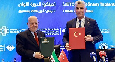 Bakan Bolat: Suriyeli mevkidaşlarımızla ikili ticaretimizi 10 milyar dolar hedefine ulaştıracak çözümleri ele aldık