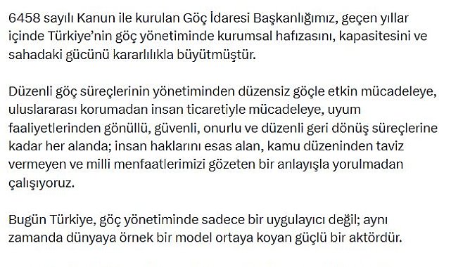 Bakan Çiftçi: Göç salt bir hareket değil, bir vicdan meselesidir