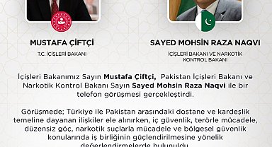 Bakan Çiftçi, Pakistanlı mevkidaşı Naqvi ile görüştü
