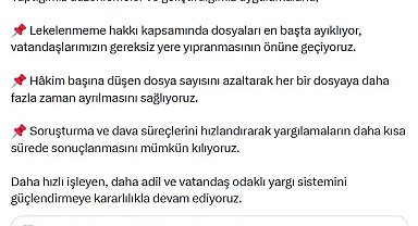 Bakan Gürlek: Hakim başına düşen dosya sayısını azaltıyoruz