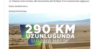 Bakan Yumaklı: Koyunbaba Barajı Sulaması'nda çalışmalar aralıksız sürüyor