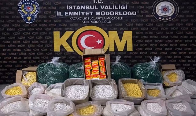 Bayrampaşa'da sahte ilaç operasyonu: 1 milyon 500 bin hap ele geçirildi