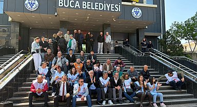 Buca Belediyesi'ndeki memurların eylemi sürüyor